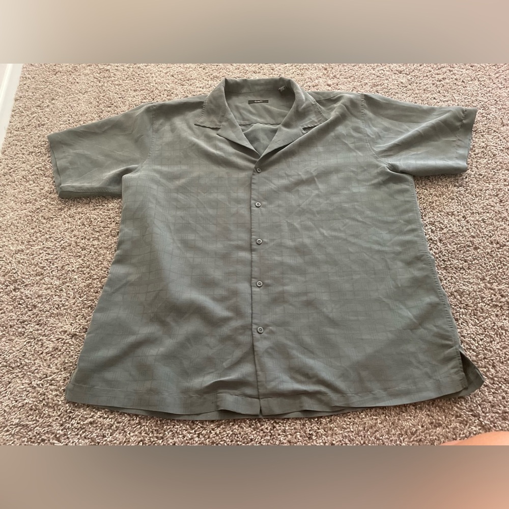 Mens button up T-shirt